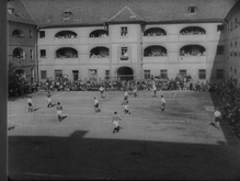 Images taken from the album of reels from a propaganda film shot in the Terezín ghetto by  Kurt Gerron, a Jewish actor and director, at the request of camp commander Hans Günther.